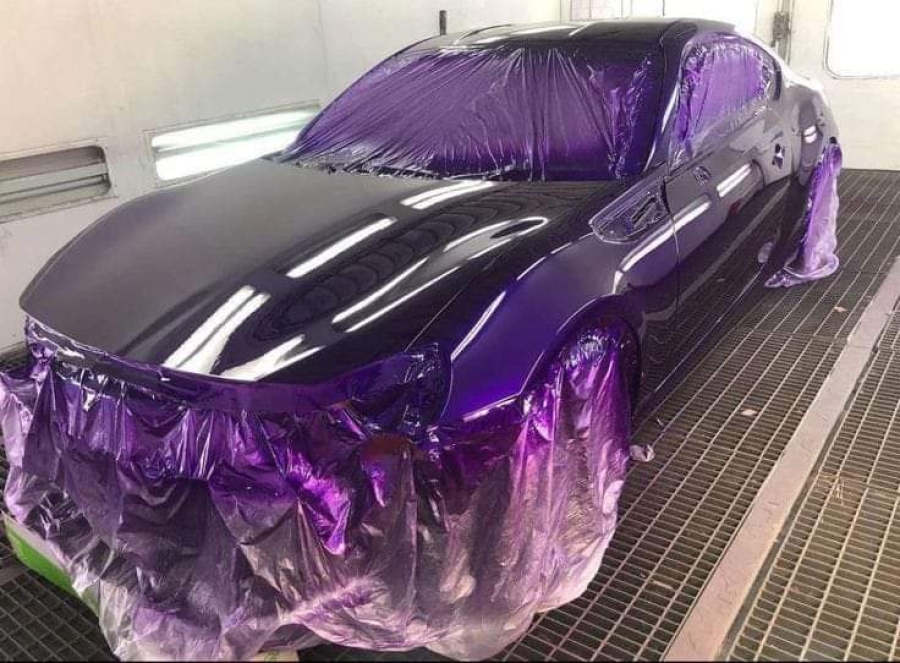 Deep dark candy purple paint color